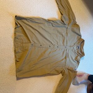 Sage Fishing Long Sleeve Tan Large